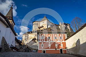 Courtyard of the medieval Orava castle, Slovakia