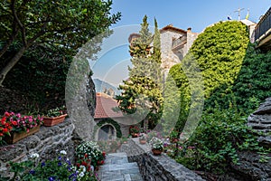 Courtyard of a Meteora monastery