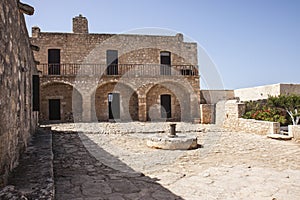 Courtyard at Monastery at Aptera, Crete