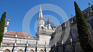 Courtyard at Monastery of Batalha in Portugal