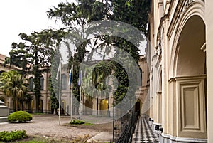 Courtyard of the monastery and church, Manzana Jesuitica, Cordoba, Argentina photo