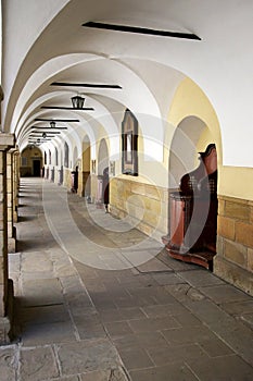 Courtyard of the Monastery in Kalwaria Zebrzydowska photo