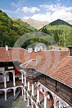 Courtyard of Monastery of Saint Ivan of Rila