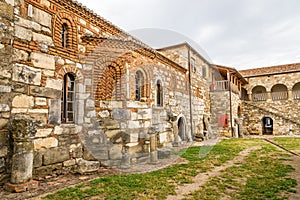 Courtyard of Monastery in Saint Mary in Apollonia. photo