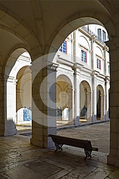 The courtyard of the Monastery Saint Vicente de Fora in Lisbon