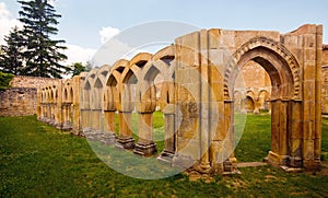 Courtyard of Monastery of San Juan de Duero at Soria