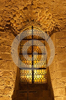 Courtyard of Mont Saint-Michel abbey