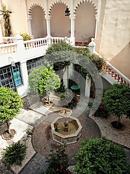 Courtyard in a Moroccan house