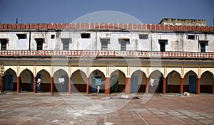 Courtyard of mosque in chandni chowk