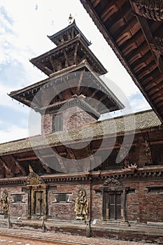 Courtyard of Mul Chowk, in the Patan Royal Palace Complex in Patan Durbar Square - Lalitpur, Nepal