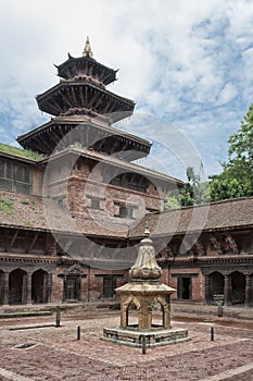 Courtyard of Mul Chowk, in the Patan Royal Palace Complex in Patan Durbar Square - Lalitpur, Nepal photo