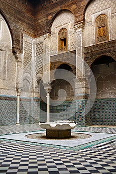 Courtyard  in the mÃ©dina of Fes-Morocco