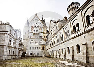 Courtyard of Neuschwanstein Castle