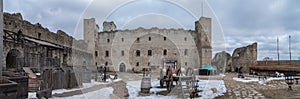 Courtyard in the old castle