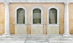 Courtyard of an old house