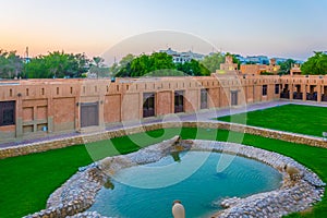 Courtyard of the old palace museum in Al Ain, UAE