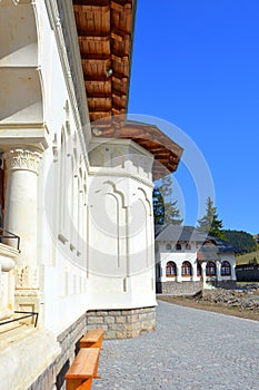 Cortile da ortodosso monastero culla da rumeno,,, 