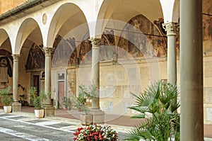 Courtyard of Ospedale degli Innocenti - Florence