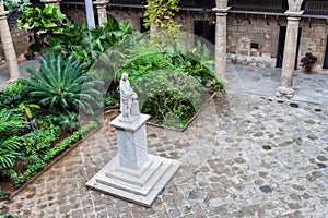 Courtyard of Palacio de los Capitanes Generales, where City Museum is located, in Old Havana, Cuba