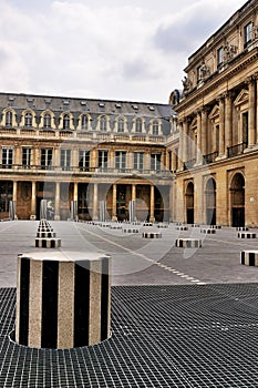Courtyard of Palais Royale, Paris photo