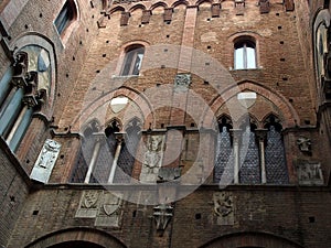 Courtyard in Palazzo Pubblico. Siena