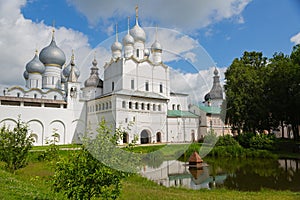 Courtyard of the Rostov Kremlin included Golden Ring of Russia