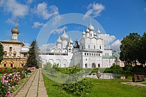 Courtyard of the Rostov Kremlin included Golden Ring of Russia photo