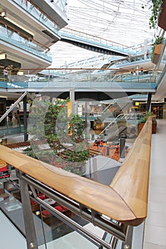 Courtyard of a shopping center