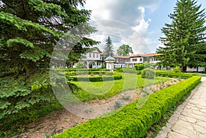 In the courtyard in the Sokolin Monastery in Bulgaria