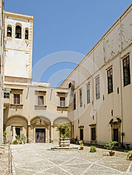 Courtyard at State Archives offices, Palermo