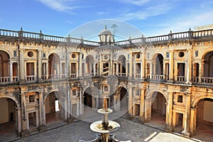 Courtyard surrounded by galleries