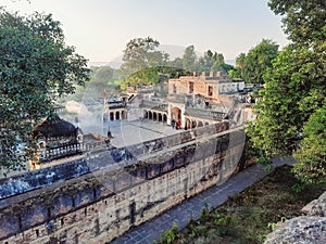 Courtyard and Temple inside Fort.