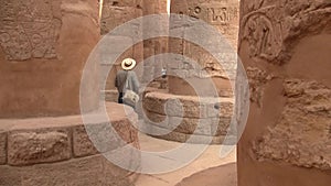 Courtyard of the temple of Philae on Agilika Island