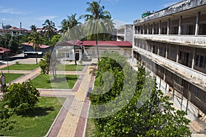 Courtyard of Tuol Sleng