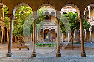 Courtyard of university of Barcelona