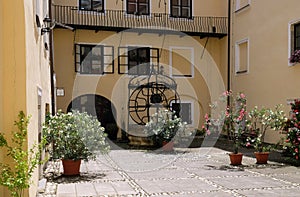 Courtyard of the Velika Nedelja Castle, Slovenia