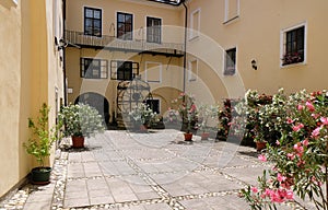 Courtyard of the Velika Nedelja Castle, Slovenia