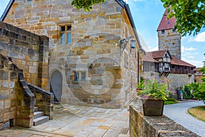 Courtyard of Veste Coburg castle in Germany