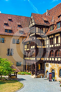 Courtyard of Veste Coburg castle in Germany