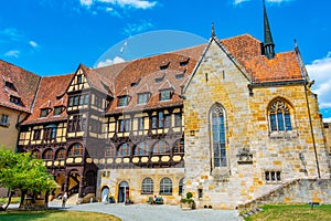Courtyard of Veste Coburg castle in Germany