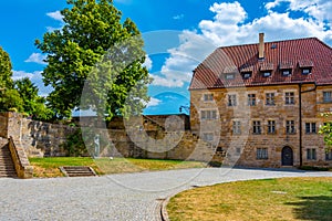 Courtyard of Veste Coburg castle in Germany