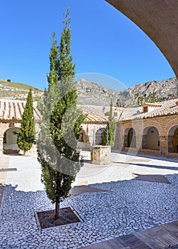Courtyard of Virgin Del Saliente photo