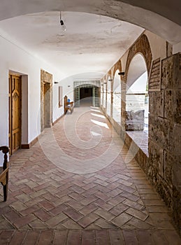 Courtyard of Virgin Del Saliente photo