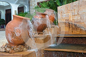 Courtyard water scene