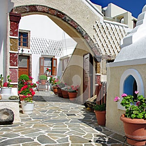 Courtyards of Santorini