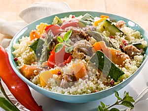 Cous cous with meat