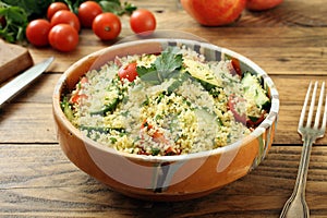 Cous cous vegetarian salad