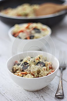 Couscous in a bowl