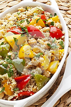 Couscous with Chickpeas and Peppers