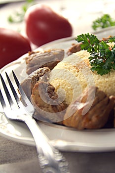 Couscous with meat